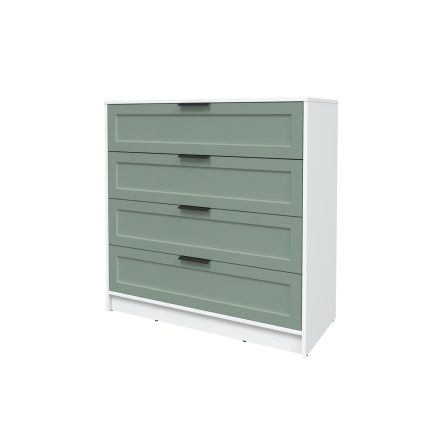 Kомод Тренд КТ-К100 (Белый ЛДСП/ Мята ЛМДФ) Ш1000 В1020 Г451 Kомод Тренд КТ-К100 (Белый ЛДСП/ Мята ЛМДФ) Ш1000 В1020 Г451